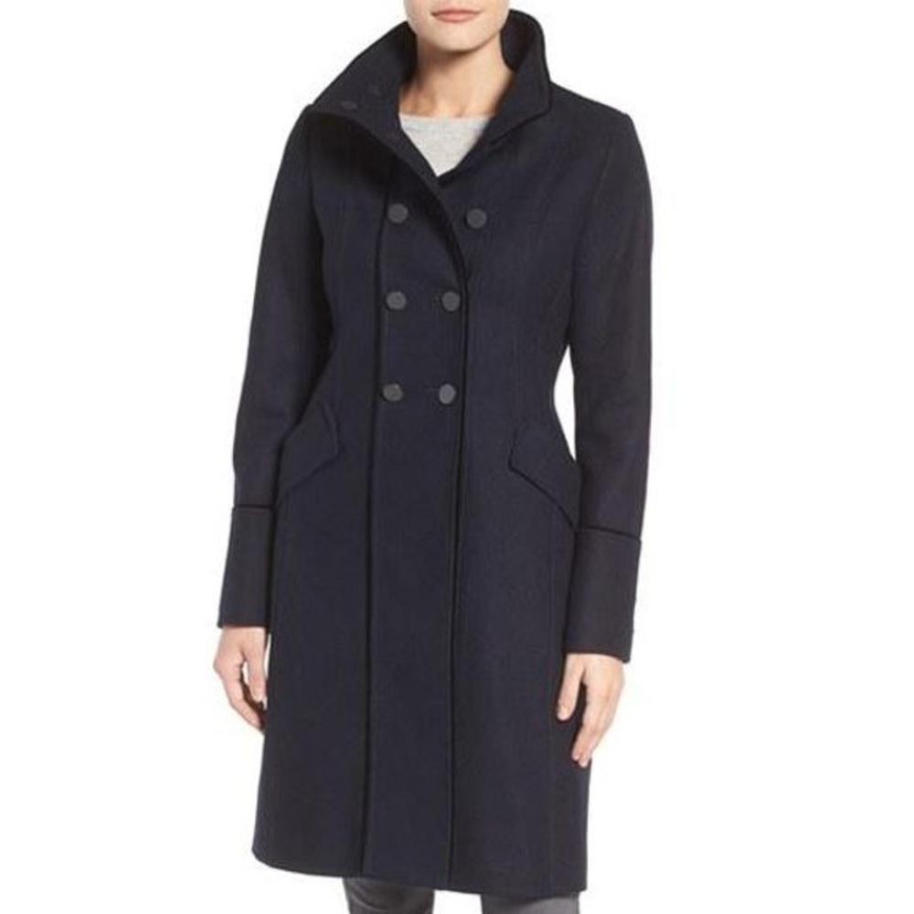 Tahari Galaxy Alice Wool-Blend Peacoat Medium NWT